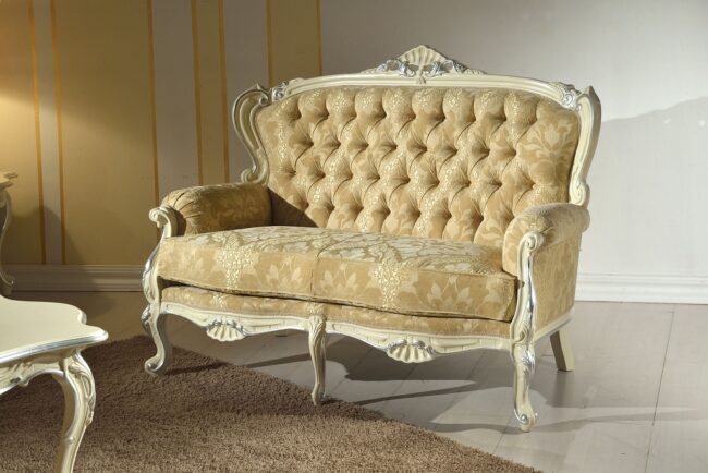 Chippendale Lacquered 2 Seater Sofa
