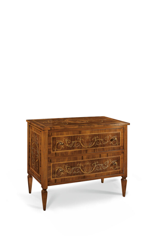 Inlaid 2-drawer dresser